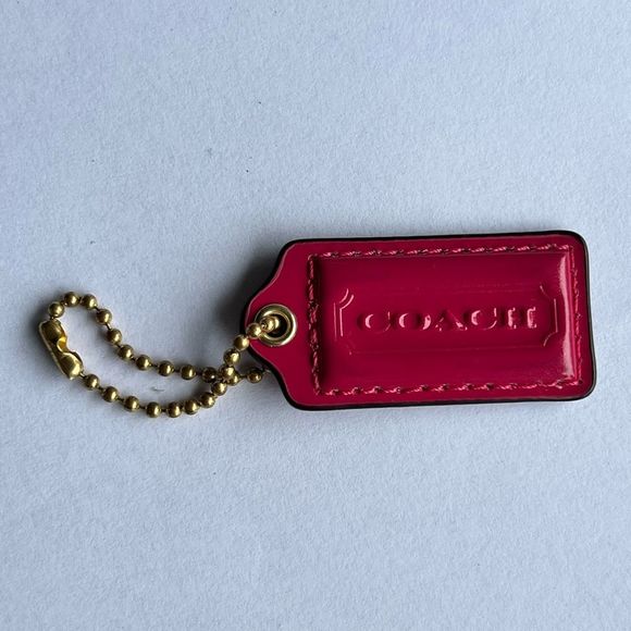 Coach Bags Coach Leather Fuchsia Pink Purse Tag Jewelry Keychain